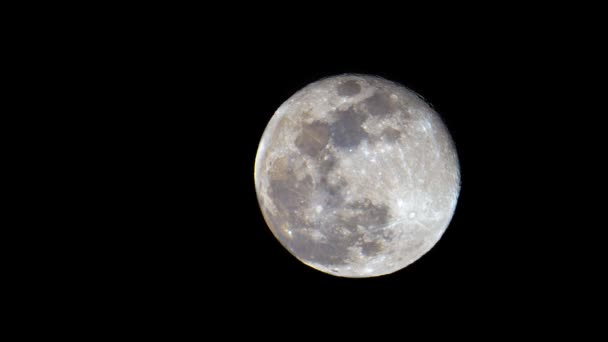 Lună Fundalul Negru — Videoclip de stoc