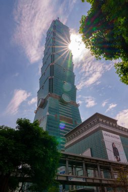 Taipei, Tayvan 28 Mart 2024 Taipei 101 binası.