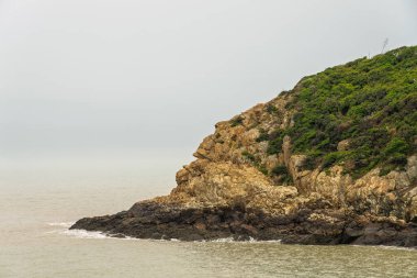 Matsu Tayvan 'daki Nagan Adası' nda Kızılderili kafası sallanıyor.