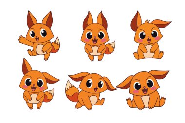 Sincap vektör paketi. Hayvanlar çizgi filmi.