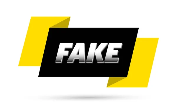 Fake Sign Fake Sign Ribbon Banner Vector Illustration Royalty Free Stock Illustrations