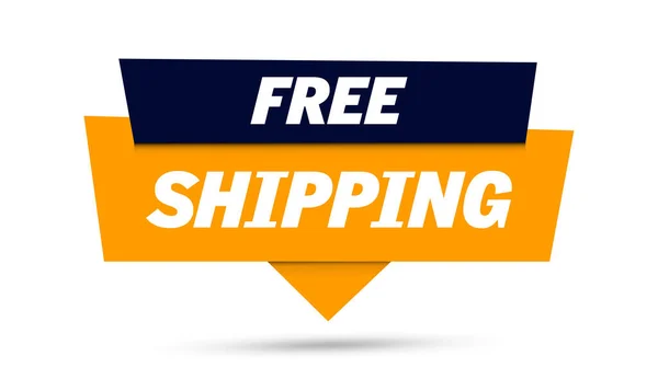 Free Shipping Sign Banner Vector Illustration Royalty Free Stock Vectors