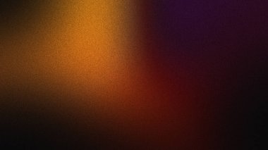 Renk gradyanı. Gürültü dokusu etkisi. Film ekran efekti. Gürültülü pis tahıl dokusu. Siyah, mavi, bakır, kırmızı, kahverengi, turuncu, sarı, film, tahıl, arka plan.