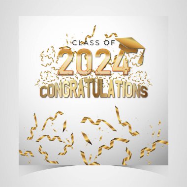 2024 mezunları tebrik ederim. Akademik Kaptan ve Diploma Mezuniyet Töreni. Üniversitenin son sınıf vekil şablonu, Yıl 2024 Banner, Parti, Lise veya Üniversite mezunu