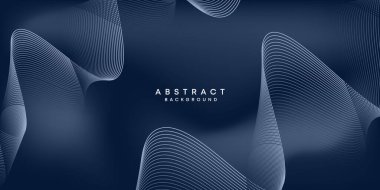 Soyut Dalga Çizgisi Parçacık Teknolojisi Arkaplanı. Parlayan dalga çizgileri arka planda. Parlayan daireler çizgisi olan modern gradyan. Broşür, kapak, poster, afiş, web sitesi, başlık