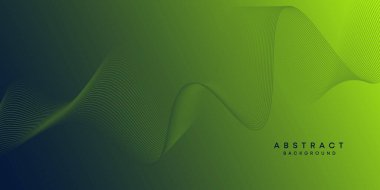 Soyut Dalga Çizgisi Parçacık Teknolojisi Arkaplanı. Parlayan dalga çizgileri arka planda. Parlayan daireler çizgisi olan modern gradyan. Broşür, kapak, poster, afiş, web sitesi, başlık