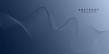 Soyut Dalga Çizgisi Parçacık Teknolojisi Arkaplanı. Parlayan dalga çizgileri arka planda. Parlayan daireler çizgisi olan modern gradyan. Broşür, kapak, poster, afiş, web sitesi, başlık