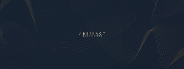 Soyut Dalga Çizgisi Parçacık Teknolojisi Arkaplanı. Parlayan dalga çizgileri arka planda. Parlayan daireler çizgisi olan modern gradyan. Broşür, kapak, poster, afiş, web sitesi, başlık