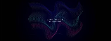 Soyut Mavi, Yeşil Gradyan Akan Nokta Dalgalanan Parçacık Parçacık Teknolojisi Arkaplanı. Dijital Gelecekçi Mor, Pembe Gradyan Noktalı Dalga. Bilim için kavram, müzik kapağı, web sitesi, başlık