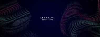 Soyut Mavi, Yeşil Gradyan Akan Nokta Dalgalanan Parçacık Parçacık Teknolojisi Arkaplanı. Dijital Gelecekçi Mor, Pembe Gradyan Noktalı Dalga. Bilim için kavram, müzik kapağı, web sitesi, başlık