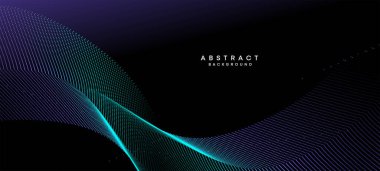 Soyut Mavi, Yeşil Gradyan Akan Nokta Dalgalanan Parçacık Parçacık Teknolojisi Arkaplanı. Dijital Gelecekçi Mor, Pembe Gradyan Noktalı Dalga. Bilim için kavram, müzik kapağı, web sitesi, başlık