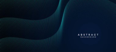 Soyut Mavi, Yeşil Gradyan Akan Nokta Dalgalanan Parçacık Parçacık Teknolojisi Arkaplanı. Dijital Gelecekçi Mor, Pembe Gradyan Noktalı Dalga. Bilim için kavram, müzik kapağı, web sitesi, başlık