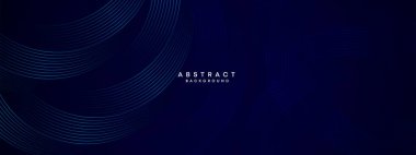 Lacivert Soyut Dalgalanan Çemberler Çizgiler Teknoloji Arkaplanı. Parlayan Çizgiler Parlak Geometrik Şekil Çapraz ile Modern Mavi Gradyan. Broşür, Kapak, Poster, Banner, Web Sitesi, Başlık, Broşür