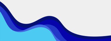 Dinamik arkaplan eğrisi şekilli soyut mavi gradyan şablonu. Modern gökyüzü mavi iş webinar yatay afiş tasarımı ağ, arkaplan, broşür, web sitesi, iniş sayfası, sunum