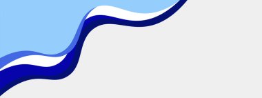 Dinamik arkaplan eğrisi şekilli soyut mavi gradyan şablonu. Modern gökyüzü mavi iş webinar yatay afiş tasarımı ağ, arkaplan, broşür, web sitesi, iniş sayfası, sunum