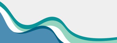 Dinamik arkaplan eğrisi şekilli soyut çelik mavi ve deniz mavisi şablonu. Web, arkaplan, broşür, web sitesi, iniş sayfası, sunum için modern turkuaz iş web sayfası tasarımı