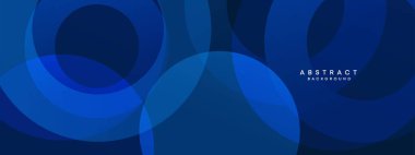 Soyut, koyu lacivert web pankartı. Koyu mavi ışık iş afişi tasarım arka planı. Çapraz geometrik desen çember ve poster, kapak, sunum, uçucu veya başlık için kare şekil