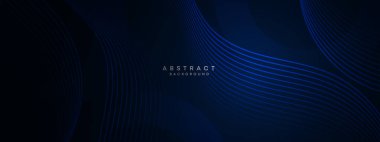 Soyut, koyu lacivert web pankartı. Koyu mavi ışık iş afişi tasarım arka planı. Çapraz geometrik desen çember ve poster, kapak, sunum, uçucu veya başlık için kare şekil
