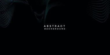 Soyut veri görselleştirme, geometrik koyu mavi, turuncu, yeşil dalga çizgileri teknoloji arka planı. Mor, lacivert, kırmızı eğimli fütürik geometrik parlak dalga desenli afiş arkaplanı