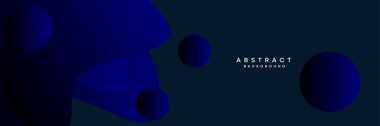 Koyu mavi, siyah soyut teknolojik modern geometrik afiş arkaplanı. Koyu lacivert gradyan web başlığı, kurumsal, ticari, parti, seminer, şenlik arka planı için promosyon afişi tasarımı