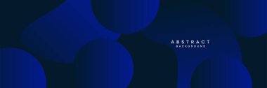 Koyu mavi, siyah soyut teknolojik modern geometrik afiş arkaplanı. Koyu lacivert gradyan web başlığı, kurumsal, ticari, parti, seminer, şenlik arka planı için promosyon afişi tasarımı
