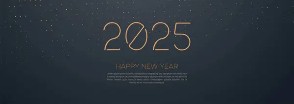 2025 Mutlu Yıllar Web Afişi Tasarımı. Mutlu yıllar Lüks Dilekler Clipart Selamlama Arkaplan Şablonu. Dilek Kartı, Broşür, Kapak, Poster ve Başlık İçin Mutlu Yıllar 2025 Renkli Arkaplan