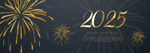 2025 Mutlu Yıllar Web Afişi Tasarımı. Mutlu yıllar Lüks Dilekler Clipart Selamlama Arkaplan Şablonu. Dilek Kartı, Broşür, Kapak, Poster ve Başlık İçin Mutlu Yıllar 2025 Renkli Arkaplan