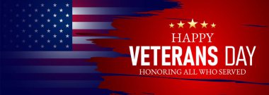 Bayrak Şablonu 'nu sunan her şeyi onurlandıran Gaziler Günü' nüz kutlu olsun. 11 Kasım ABD Gaziler Günü Ulusal Tatil Ağı Broşür, Kapak, Poster, Başlık, Tebrik Kartı İçin Amerikan Bayrağı Arkaplan