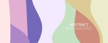 Soyut Renkli Sıvı Yatay Afiş Arkaplanı. Akışkan Modern Asgari Düzen Yaratıcı Kapak Tasarımı Kurum, Başlık, Markalaşma, Poster, Kaydırak ve Broşür Vektör İllüstrasyon Şablonu