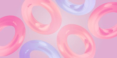 Minimalist 3D Glassmorfizm Gradyan Kaplama Arkaplanı, Geometrik Çember Şekiller, Soyut Cam Efekt Broşür, Kapak, Poster, Web Sitesi, Başlık, Sosyal Medya ve UI UX Tasarımı