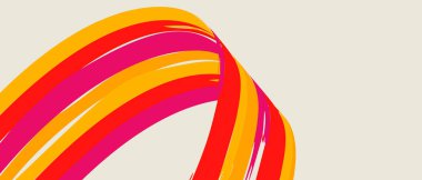 Modern soyut kırmızı ve turuncu doğrusal girdap koyu bir arkaplanda. Mavi arkaplanın değişik tonlarında soyut dalga kurdeleleri. Dinamik eğriler içeren nötr arkaplanda canlı bir girdap