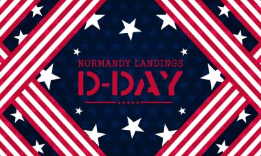 Kara donanma arkaplanındaki ince yıldızlı minimalist çıkartma günü tasarımı, resmi veya saygılı sunumlar için uygundur..