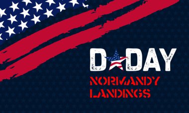 Koyu mavi arkaplan ve yumuşak yıldız aksanlı zarif bir tasarım, D-Day kahramanlarına saygılarını sunuyor..