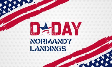 Normandiya çıkartmaları ve Amerikan askeri tarihini onurlandırmak için klasik vatansever unsurları içeren kırmızı temalı D-Day tasarımı.