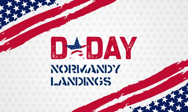 Normandiya çıkartmaları ve Amerikan askeri tarihini onurlandırmak için klasik vatansever unsurları içeren kırmızı temalı D-Day tasarımı.