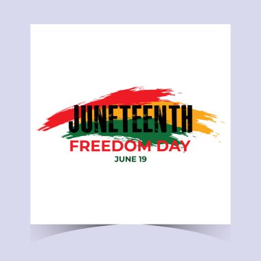 Afro-Amerikan özgürlük ve gücünü kutlayan Haziran bayrağı unsurlarının soyut ve modern kompozisyonu.