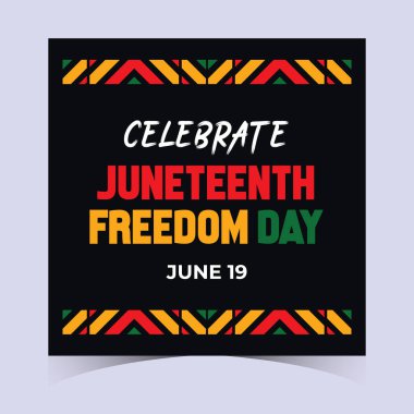 Haziran Özgürlük Günü için kültürel gurur ve tarihsel onurun sanatsal ifadesi..