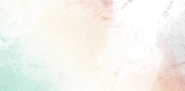 Doğal sanatçı dokusu için yeşil turuncu kahverengi karışımlı yumuşak topraksı suluboya arka plan