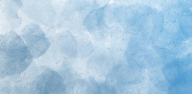 Yumuşak katmanlı desenli serin mavi suluboya deseni ve soyut boya arkaplanı