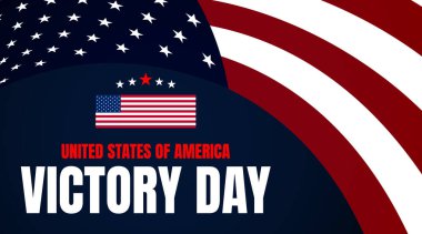 ABD bayrak zafer bayrağı katlanmış bayrak desenli ve yıldızlı mavi arkaplan