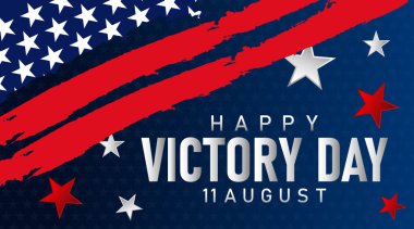 Amerikan zafer bayrağı yırtık bayraklı ve koyu yıldızlı arka planlı