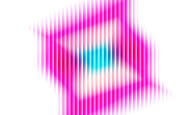 Dikey flüt illüzyonunda radikal elmas parıltısı katmanlı soyut simetri ve yumuşak cam ritmiyle pembe prizmayı kırmış.