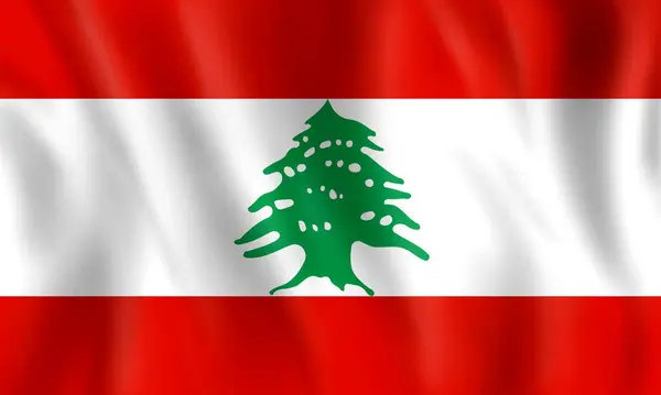 Lübnan Bayrağı. Ulusal bayrak konsepti.