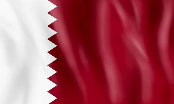 Katar bayrağının görüntüsü izole edildi.