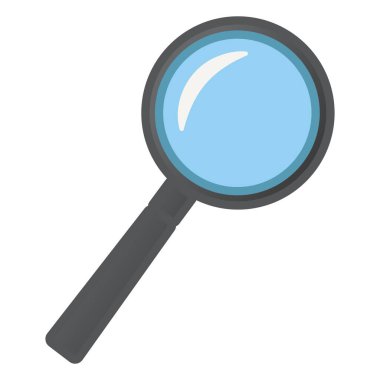 Çizgi film tarzında büyüteç. Okul Projeleri için Büyüteç İllüstrasyonu. Eğitim ve Aygır