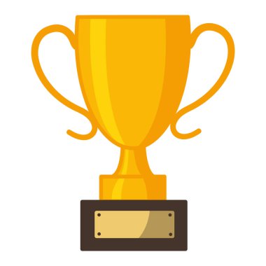 Okul kupası. Başarılı Öğrenme, Lise, Akademik Eğitim kavramı. Vektör illüstrasyonu