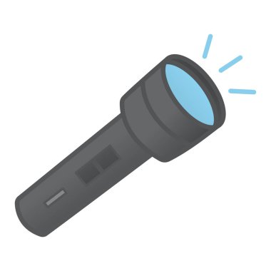 Çizgi film Kamp Feneri. Kamp fenerinin de dahil olduğu vektör illüstrasyonu