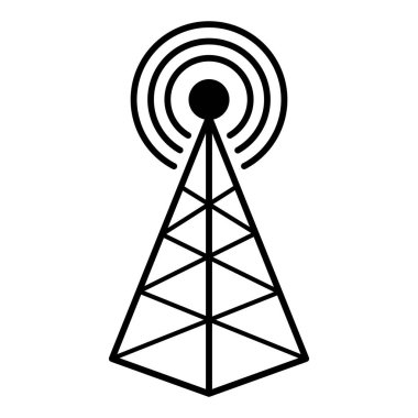 5G simgesi. Kablosuz internet bağlantısı. 5G Internet Dağıtım Aygıtı Vektör İllüstrasyonu. Teknoloji Konsepti