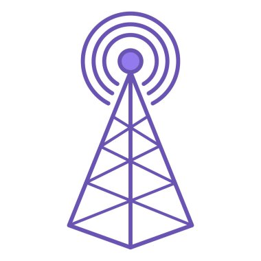 5G Renk Simgesi. Kablosuz internet bağlantısı. 5G Internet Dağıtım Aygıtı Vektör İllüstrasyonu. Teknoloji Konsepti