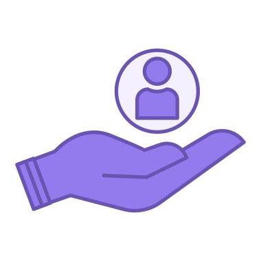 Renkli Simgeye Bakmak. Müşteri Hizmetleri Vektörü Simgesi. Hasta Yardım ve Hizmet Desteği